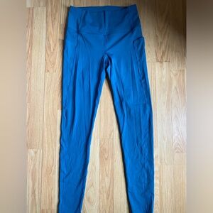High-Waist Teal Blue Active Leggings